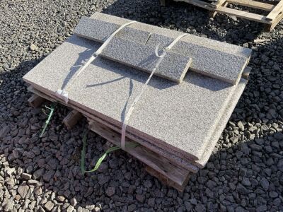 PALLET TO INC. 3No. SILVER GRANITE STEPS & RISERS