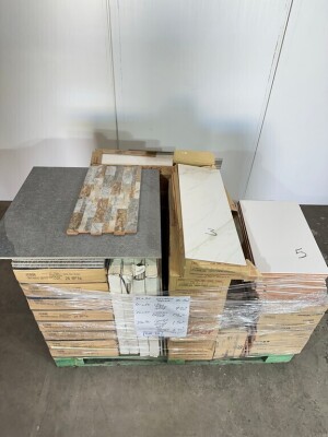 PALLET OF APPROX. 30.8m2  OF ASSORTED UNUSED TILES TO INCLUDE: 