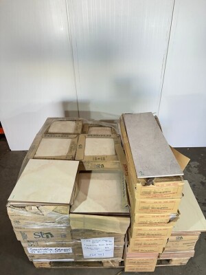 PALLET OF APPROX. 75m2  OF ASSORTED UNUSED TILES TO INCLUDE: 