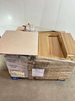 PALLET OF APPROX. 79.52m2  OF ASSORTED UNUSED TILES TO INCLUDE: 