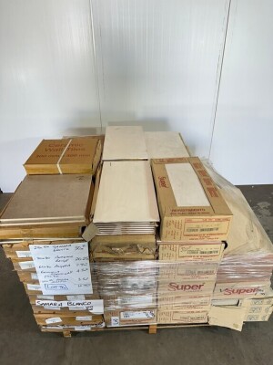 PALLET OF APPROX. 60.93m2  OF ASSORTED UNUSED TILES TO INCLUDE: 