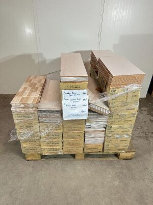 PALLET OF APPROX. 51m2  OF ASSORTED UNUSED TILES TO INCLUDE: 