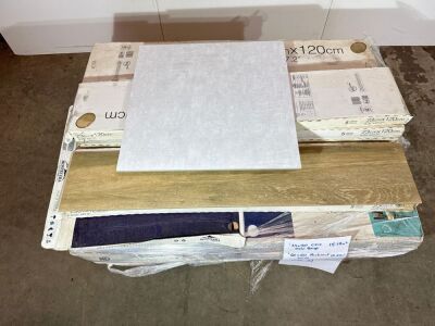 PALLET OF APPROX. 32.46m2  OF ASSORTED UNUSED TILES TO INCLUDE: 