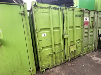 APPROX 20 x 8 SHIPPING CONTAINER / STORE (K5346)