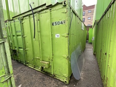 APPROX 20 x 8 SHIPPING CONTAINER / STORE (K5049)