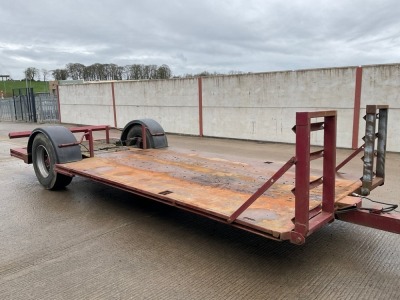 APPROX. 20FT X 8FT SINGLE AXLE LOW LOADER TRAILER