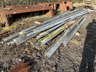 APPROX 20No. 18ft-20ft LENGHTS OF GALVANISED PURLINES & RAILS