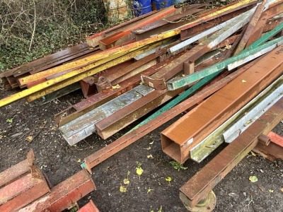 LARGE SELECTION OF METAL BOX SECTION, ANGLE IRON, CHANNEL & H-IRON