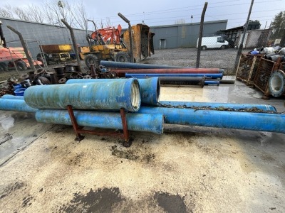 METAL STILLAGE TO INC. 5No. ASSORTED WATER PIPES & 10No. VARIOUS LENGTHS