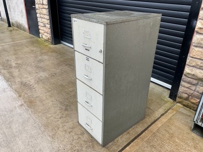 4 DRAWER FIRE PROOF FILING CABINET