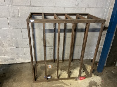 APPROX 4ft x 2ft TYRE INFLATOR CAGE