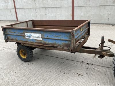 APPROX 6ft x 4ft KANE SINGLE AXLE DROPSIDE TIPPING TRAILER