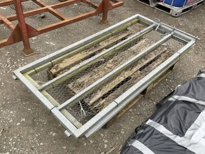 2No. APPROX 4ft GALVANISED GATES