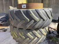 2No USED STOCKS 42" DUEL WHEELS & TYRES - 3