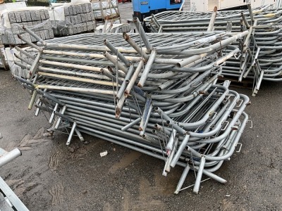 APPROX 25No. GALVANISED PEDESTRIAN BARRIERS
