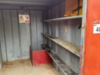 APPROX 9ft x 6ft ANTI VANDAL SITE STORE - 9