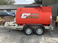 CONQUIP 2000lt TWIN AXLE BUNDED METAL FUEL BOWSER - 2