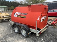 CONQUIP 2000lt TWIN AXLE BUNDED METAL FUEL BOWSER - 3