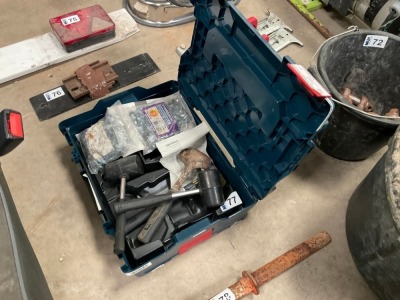 BOSCH CASE & CONTENTS TO INC. HAMMERS, RAWPLUGS