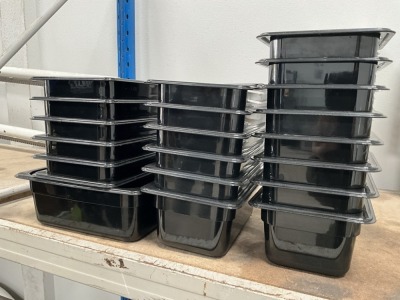 APPROX. 21No. UNUSED ASSORTED GASTRONORM CONTAINERS
