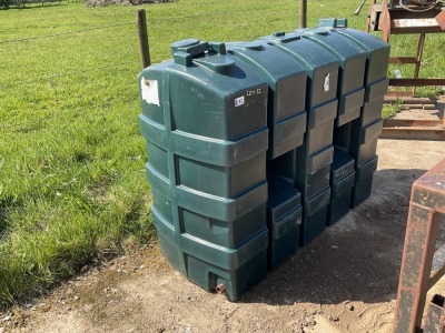 APPROX 1100lt SLIMLINE PLASTIC OIL TANK