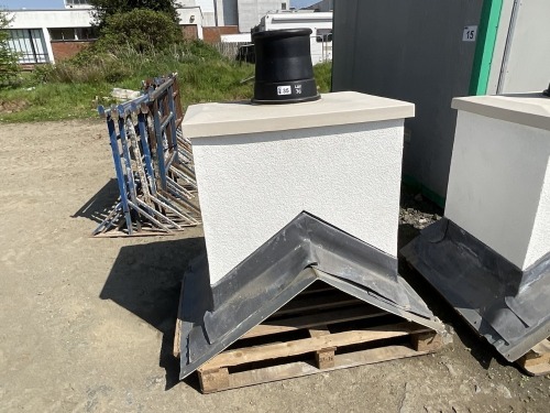 UNUSED FIBREGLASS DUMMY CHIMNEY 950mm x 700mm