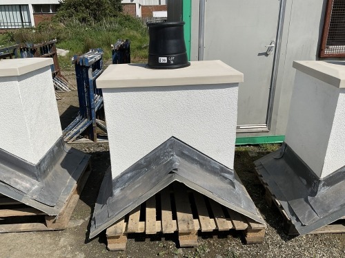 UNUSED FIBREGLASS DUMMY CHIMNEY 950mm x 700mm