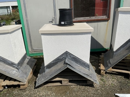 UNUSED FIBREGLASS DUMMY CHIMNEY 950mm x 700mm