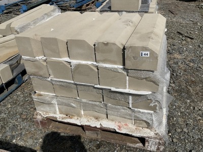 PALLET TO INC. APPROX 20No. UNUSED SANDSTONE WINDOW SURROUNDS  