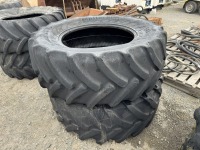 2No. PART WORN TYRES 540/65R30