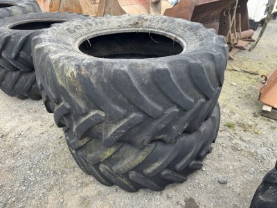 2No. PART WORN TYRES 540/65R30