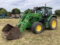 JOHN DEERE 6130R 4WD TRACTOR C/W 623R LOADER - 3