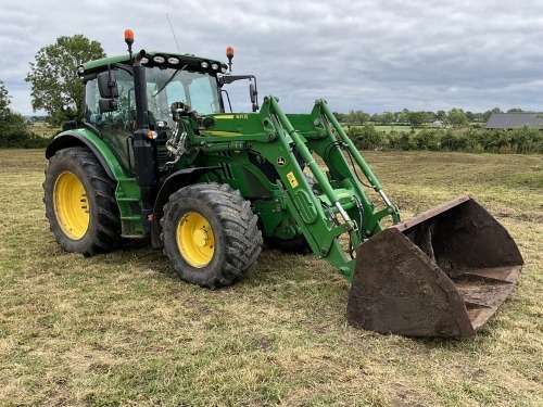 JOHN DEERE 6130R 4WD TRACTOR C/W 623R LOADER