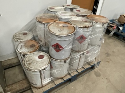 PALLET TO INC APPROX. 20No. JARS OF WATER PROOF ADHESIVE