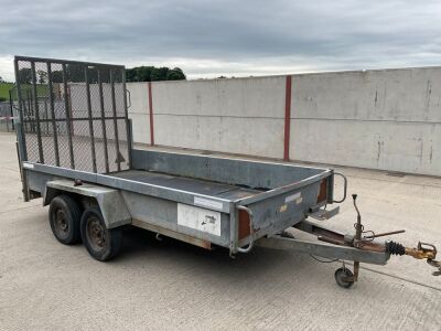 INDESPENSION APPROX. 12x6 TWIN AXLE PLANT TRAILER