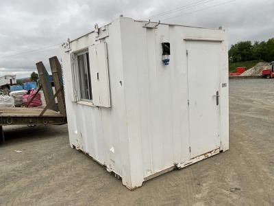 APPROX 9ft x 8ft ANTI VANDAL OPEN PLAN SITE OFFICE / SECURITY HUT 