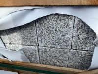 APPROX. 27No. UNUSED 900mm X 180mm X 100mm SILVER GRANITE FLAMED FINISH KERBS  - 2