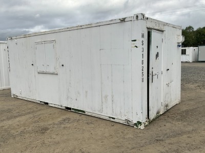 APPROX 20ft x 9ft ANTI VANDAL COMBI CANTEEN/SITE OFFICE