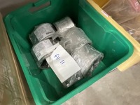 PLASTIC CRATE TO INC. APPROX. 6No. DN100 PIPE SEALS