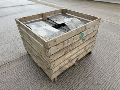 WOODEN CRATE TO INC. APPROX. 460No. 24x14 BANGOR BLUE SLATES