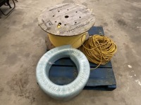 PALLET TO INC. APPROX. 100m 110v CABLE, CABLE DRUM & HOSE - 2