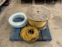 PALLET TO INC. APPROX. 100m 110v CABLE, CABLE DRUM & HOSE - 4