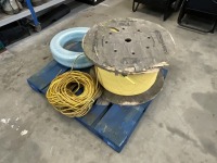 PALLET TO INC. APPROX. 100m 110v CABLE, CABLE DRUM & HOSE - 5