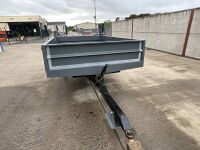 APPROX 10ft x 6.6ft UNUSED SINGLE AXLE DROPSIDE TIPPING TRAILER - 2