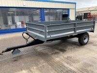 APPROX 10ft x 6.6ft UNUSED SINGLE AXLE DROPSIDE TIPPING TRAILER - 3