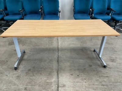 1800mm ALLERMUIR RECTANGULAR TABLE ON CASTORS