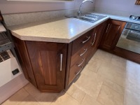 EX-DISPLAY SOLID WALNUT & PAINTED MIX KITCHEN - 5