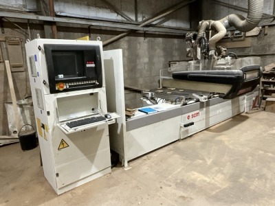 SCM TECHZ25 PLUS 3 AXIS CNC OVERHEAD ROUTER & DRILL HEAD