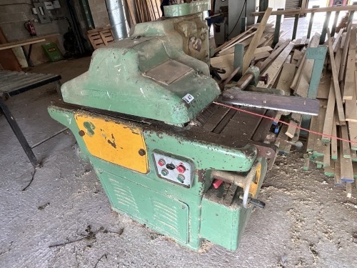 WADKINS BURSGREEN 3 PHASE MULTI RIP SAW, POWER FEED & ROLLER TABLES