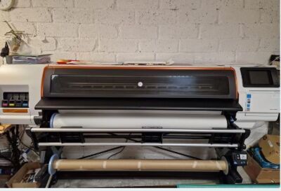 HP STITCH S SERIES 300 DYE SUBLIMATION PRINTER WITH INKS AND SUBLIMATION PAPER ROLLS